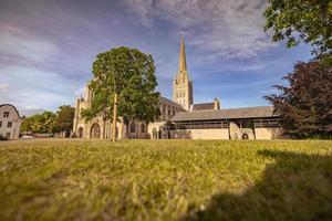 kathedraal van norwich in norfolk, Engeland. foto
