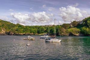 de toneel- kust- stad- van padstow in cornwall, Engeland. foto