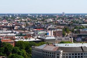 Riga van bovenstaand in de zomer foto