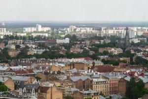 Riga van bovenstaand in de zomer foto