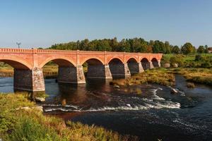 kuldiga stad en ventas waterval foto