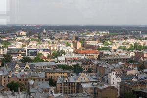 Riga van bovenstaand in de zomer foto