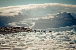 jokulsarlon gletsjerlagune in vatnajokull nationaal park, ijsland foto