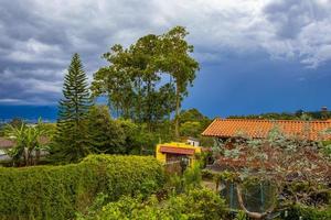 mooi berg landschap stad panorama Woud bomen natuur costa rica. foto