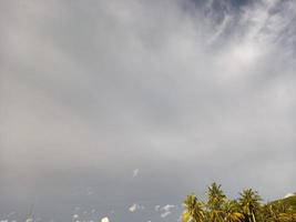 mooi natuurlijk landschap gedurende de dag, de lucht is blauw, de wolken zijn mooi foto