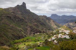 toneel- visie van roque nublo Bij oma kanarie, kanarie eilanden, Spanje foto