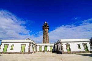 vuurtoren Bij de western plaats van de kanarie eilanden Faro de orchidee foto