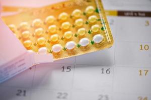 mondeling anticonceptie pil voorkomen zwangerschap anticonceptie concept foto
