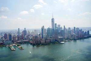 nieuw york stad Manhattan helikopter tour antenne stadsgezicht foto