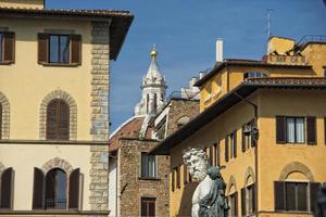 Florence piazza della signoria standbeeld foto