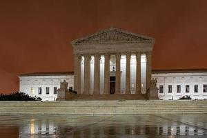 opperste rechtbank dc Washington Bij nacht foto