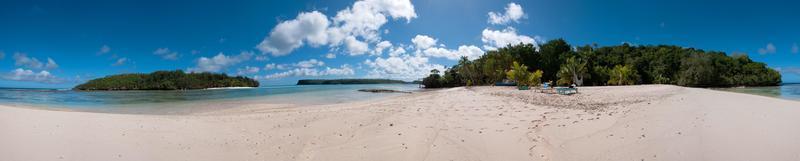 Polynesië paradijs kristal water wit zanderig strand foto
