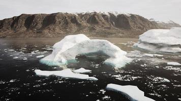 gletsjers en de ijsbergen van antarctica foto