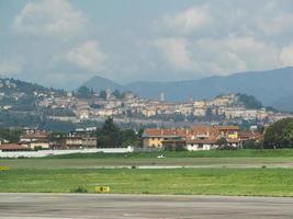 bovenste stad- in Bergamo foto