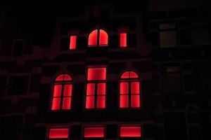 Amsterdam rood licht wijk deuren foto