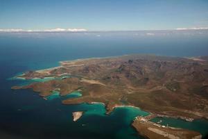 la paz baja Californië sur Mexico antenne panorama van vliegtuig blauw zee foto