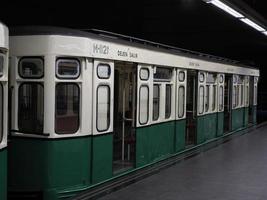 oud Madrid Spanje metro wagon foto