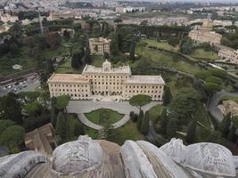 heilige peter basiliek Rome visie van op het dak Vaticaan tuinen foto