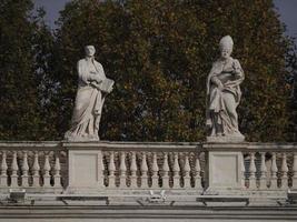 heilige peter basiliek Rome visie van standbeeld detail foto