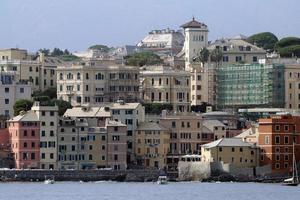 de mooi dorp van boccadasse in Genua foto