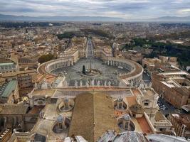 heilige peter basiliek Rome visie van op het dak foto