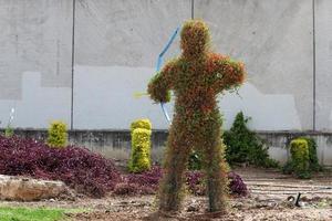 figuren Aan de speelplaats in een stad park in Israël. foto