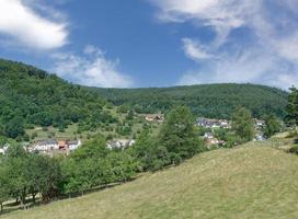 dorp van heimbuchenthal, spessart, lager Franken, Beieren, Duitsland foto