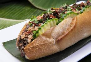 banh mi - Vietnamees belegd broodje - Vietnamees voedsel foto
