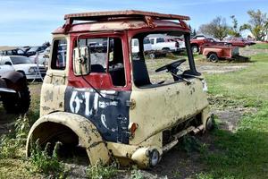 oud brand vrachtauto taxi foto