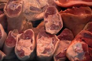 Duitse worst en vlees Bij de markt foto