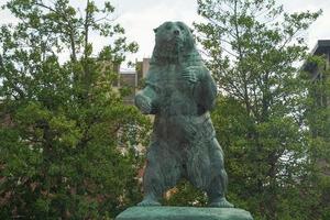 beer standbeeld symbool van bruin Universiteit voorzienigheid Rhode eiland historisch gebouwen foto