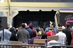 nieuw york, Verenigde Staten van Amerika - mei 7 2019 - detective pikachu première in keer plein foto