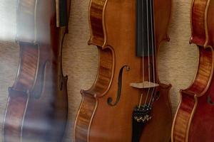 viool detail dichtbij omhoog instrument foto