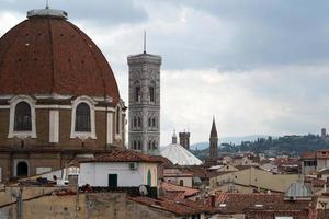 Florence Italië oud huizen daken detail foto