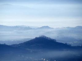 veroli middeleeuws dorp lazio frosinone reusachtig vallei landschap foto