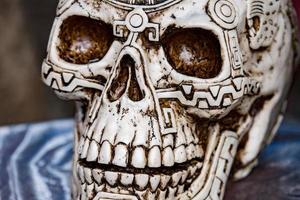 Maya schedel in Mexico foto