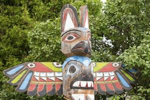 Indisch totem hout pool foto