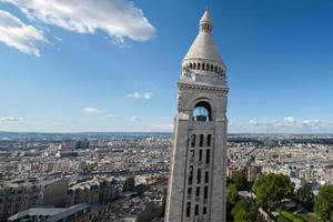 Parijs reusachtig antenne visie van montmatre foto