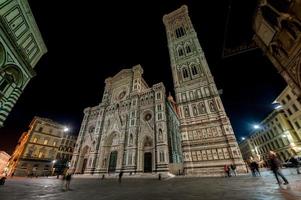 Florence koepel nacht visie stadsgezicht panorama foto