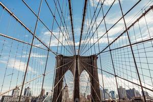 brooklyn bridge in new york city foto