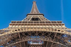 tour eiffel Parijs toren symbool dichtbij omhoog detail foto