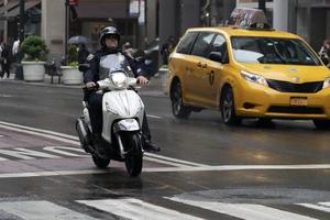 nieuw york, Verenigde Staten van Amerika - mei 5 2019 - stad straten overbelast verkeer jam foto