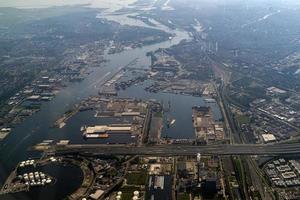 Amsterdam haven antenne visie panorama foto