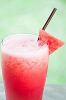 close-up van een watermeloen drankje foto