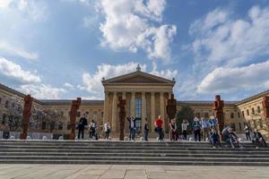 Philadelphia, Verenigde Staten van Amerika - april 30 2019 - de rotsachtig stappen Bij museum van kunst foto