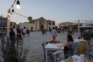 marzamemi, Italië - juli 1 2018 - oud Sicilië visvangst dorp is een van de meest mooi 20 zee steden van Italië. foto