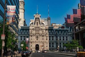 Philadelphia, Verenigde Staten van Amerika - mei 23 2018 - verkeer in de stad- foto