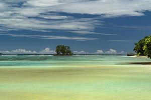 Seychellen turkoois lagune foto