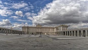 Madrid Spanje Koninklijk paleis visie foto