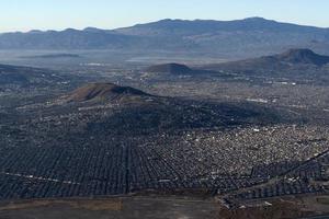 Mexico stad Oppervlakte antenne visie panorama van vliegtuig foto